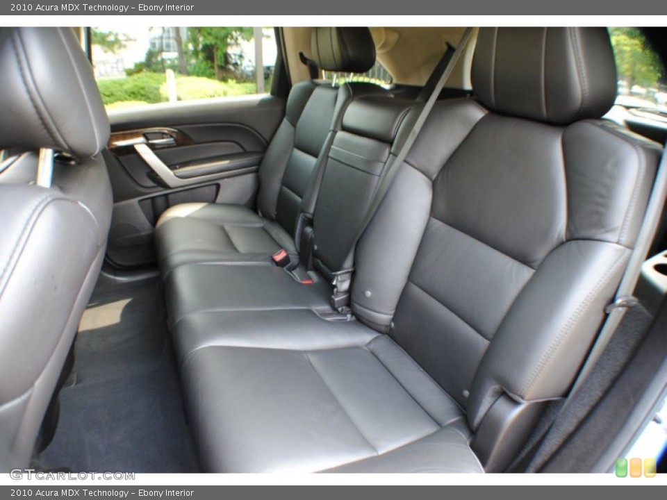 Ebony Interior Rear Seat for the 2010 Acura MDX Technology #68942763
