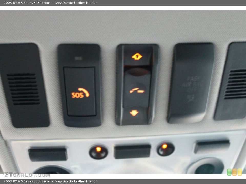 Grey Dakota Leather Interior Controls for the 2009 BMW 5 Series 535i Sedan #68943771
