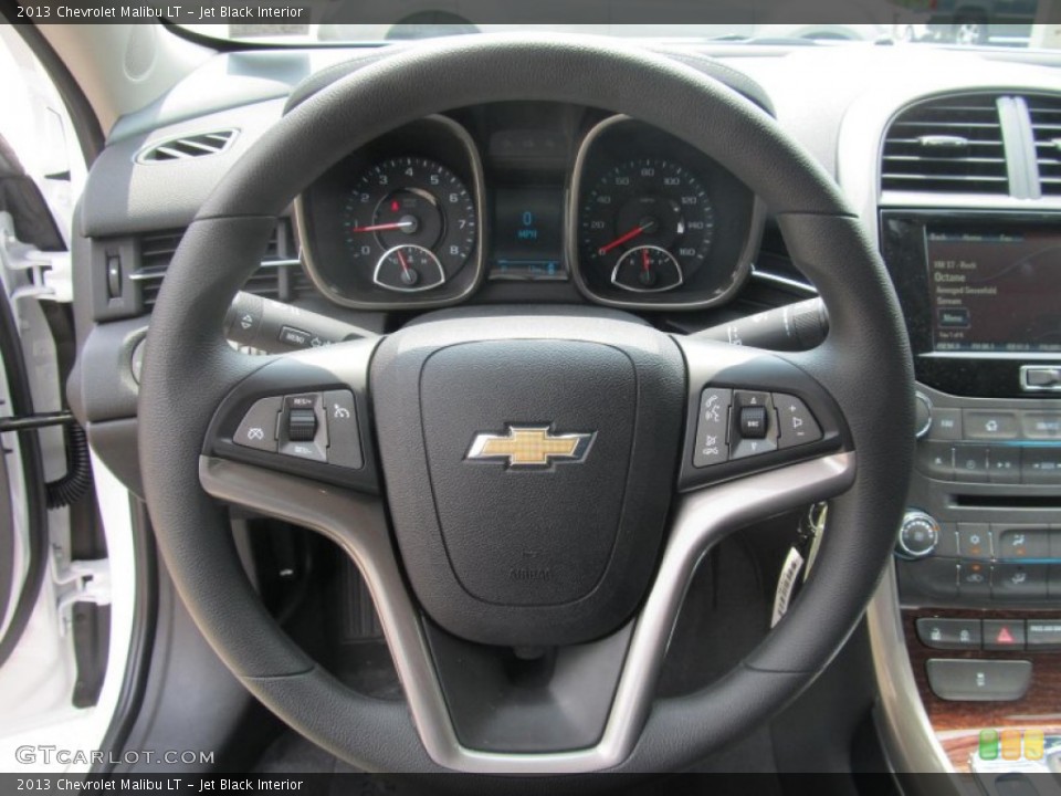 Jet Black Interior Steering Wheel for the 2013 Chevrolet Malibu LT #68944980