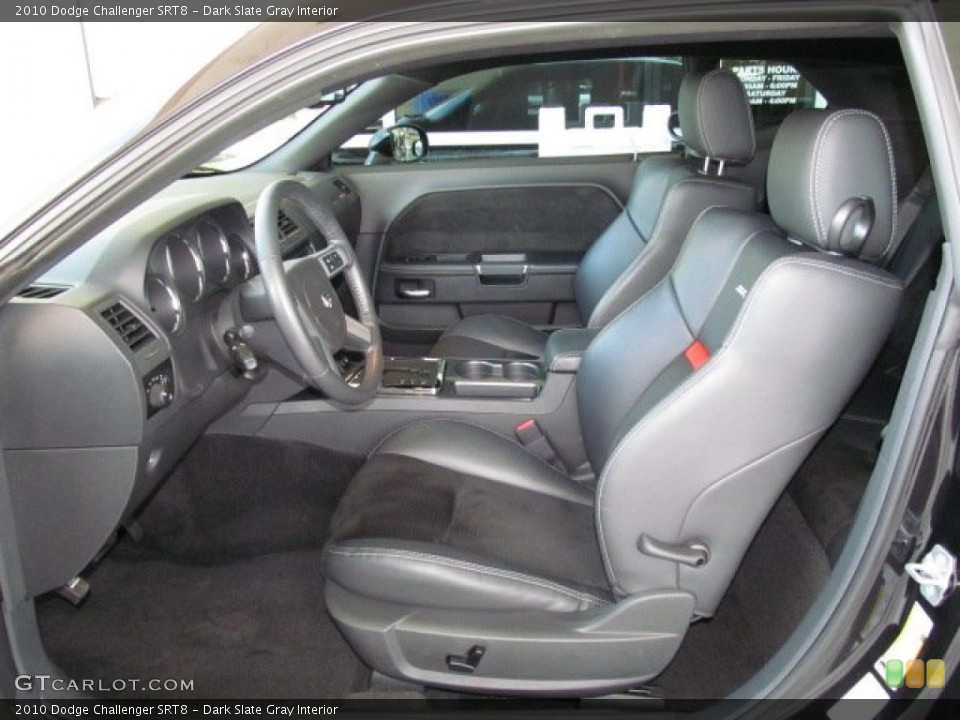 Dark Slate Gray Interior Front Seat for the 2010 Dodge Challenger SRT8 #68944989
