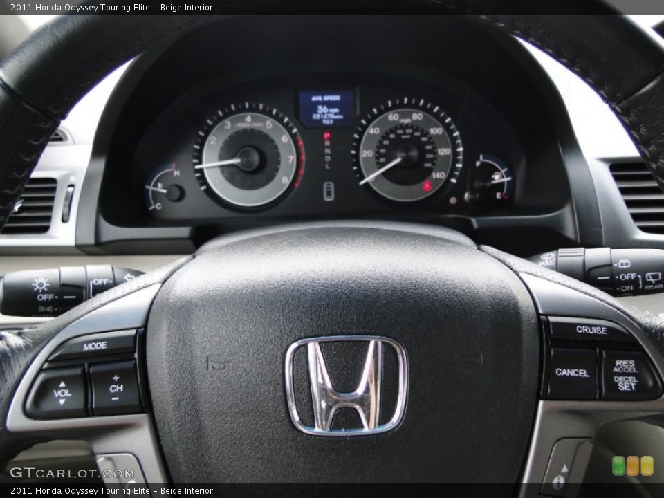 Beige Interior Gauges for the 2011 Honda Odyssey Touring Elite #68947158