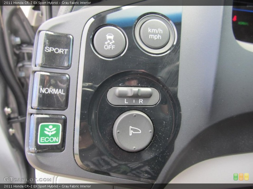 Gray Fabric Interior Controls for the 2011 Honda CR-Z EX Sport Hybrid #68947983