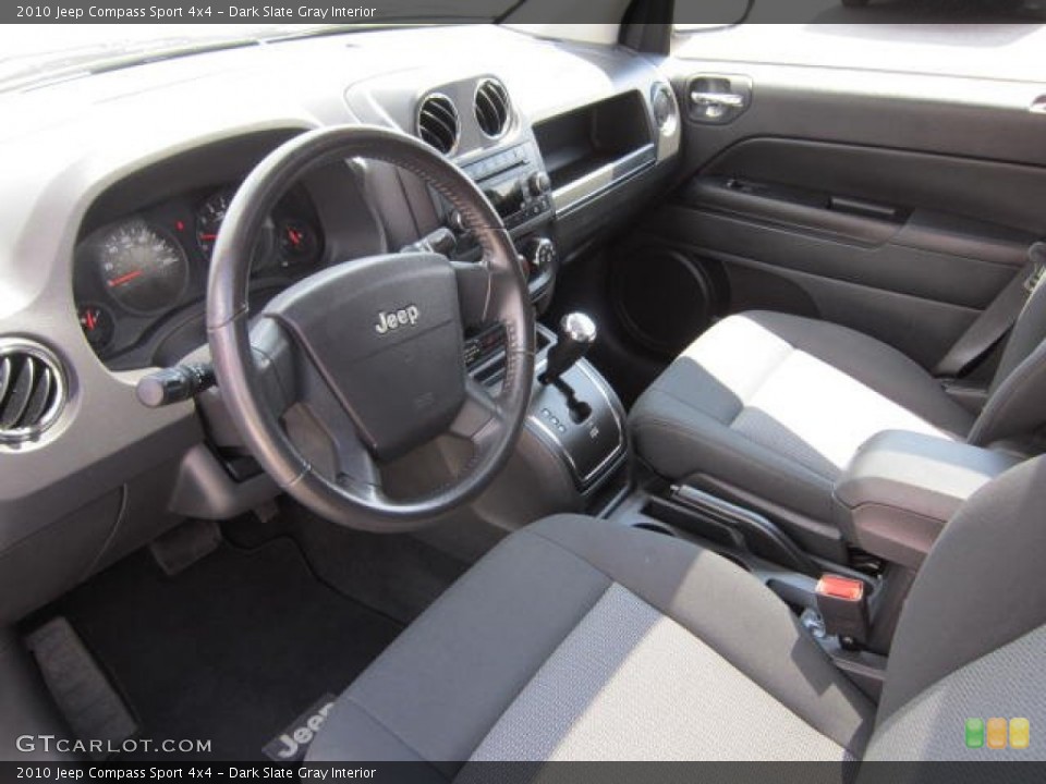 Dark Slate Gray Interior Photo for the 2010 Jeep Compass Sport 4x4 #68948343