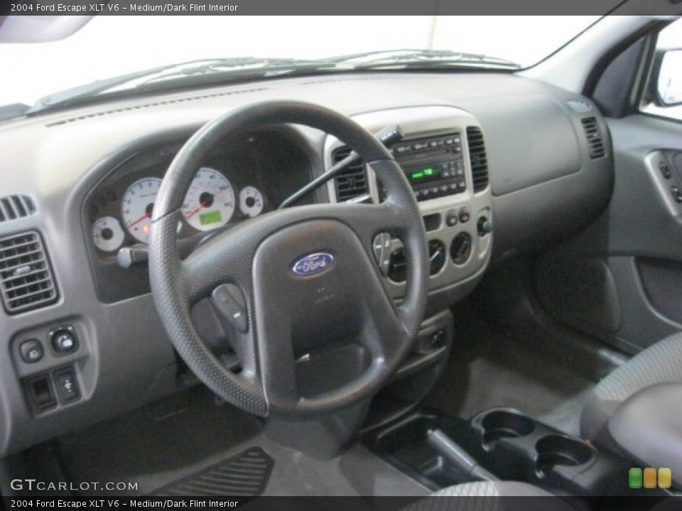 Medium/Dark Flint Interior Dashboard for the 2004 Ford Escape XLT V6 #68951109