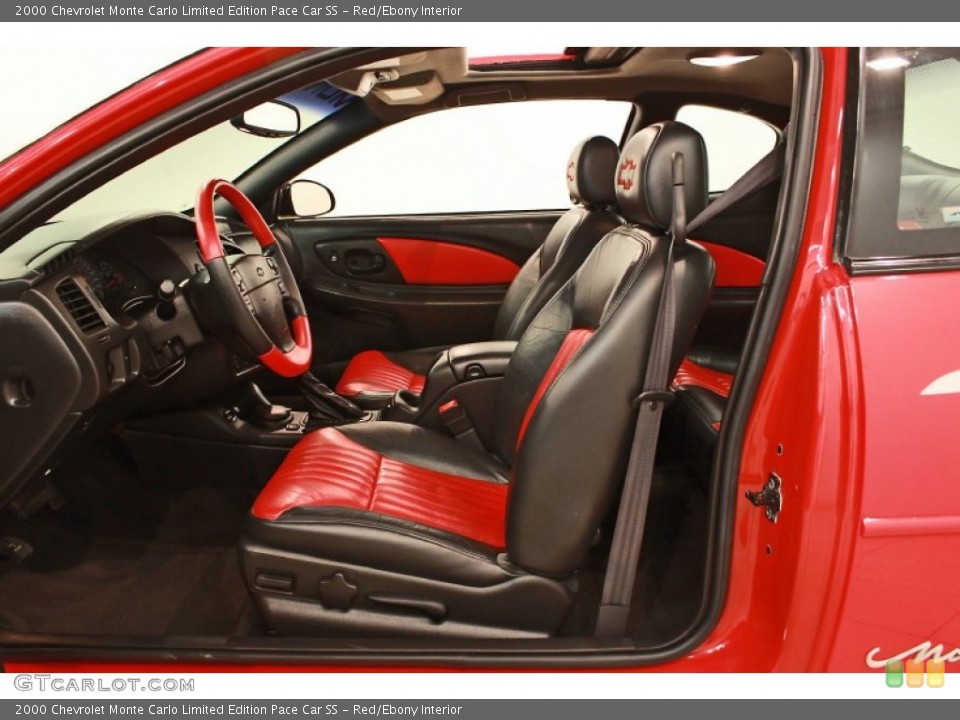 Red/Ebony Interior Photo for the 2000 Chevrolet Monte Carlo Limited Edition Pace Car SS #68952375