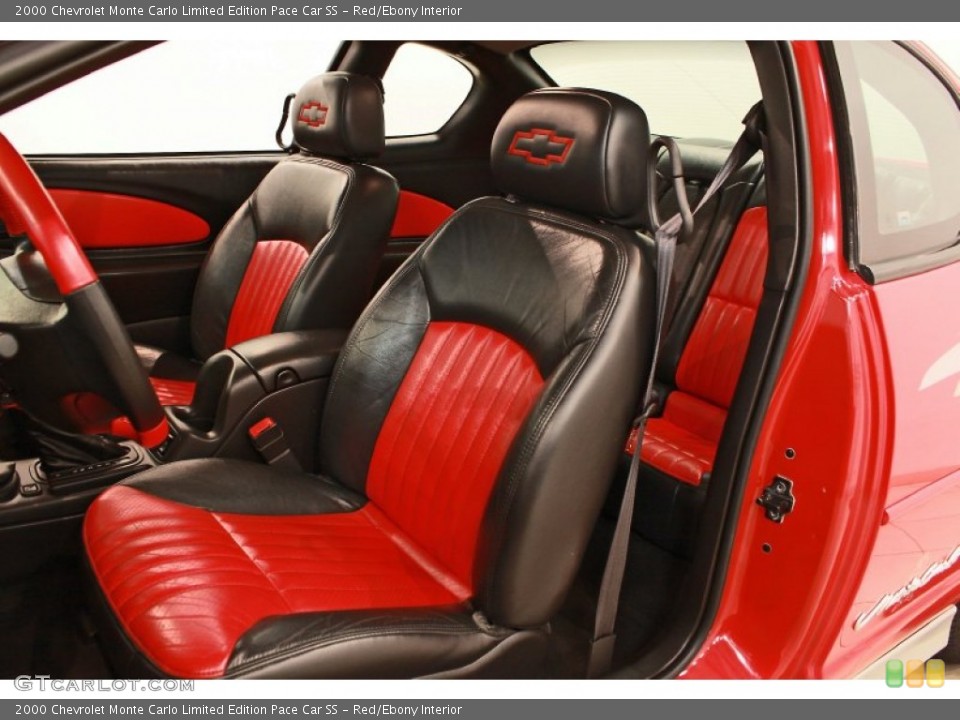 Red/Ebony Interior Front Seat for the 2000 Chevrolet Monte Carlo Limited Edition Pace Car SS #68952378