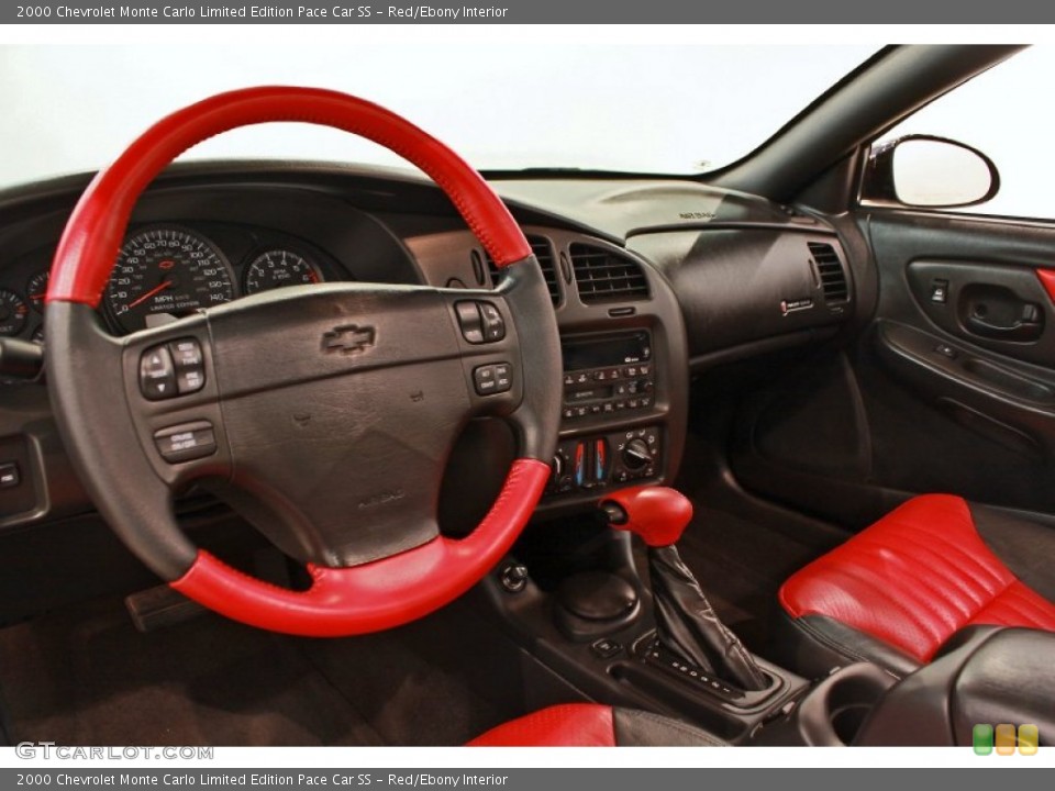 Red/Ebony Interior Dashboard for the 2000 Chevrolet Monte Carlo Limited Edition Pace Car SS #68952384