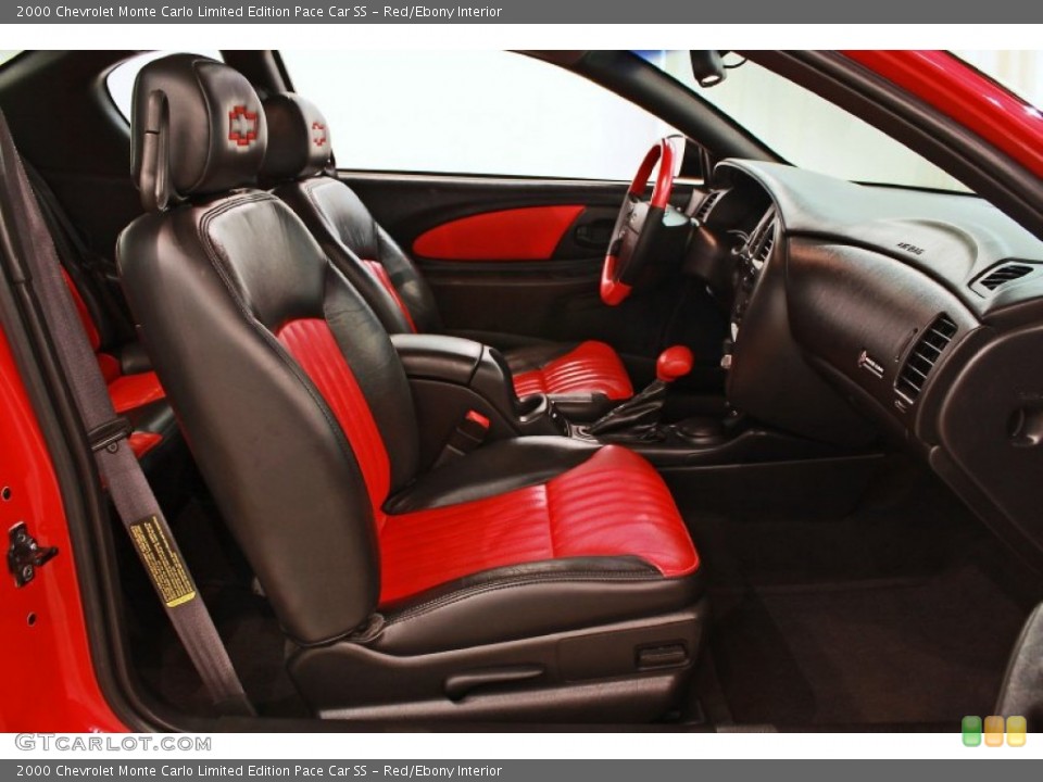 Red/Ebony Interior Front Seat for the 2000 Chevrolet Monte Carlo Limited Edition Pace Car SS #68952405