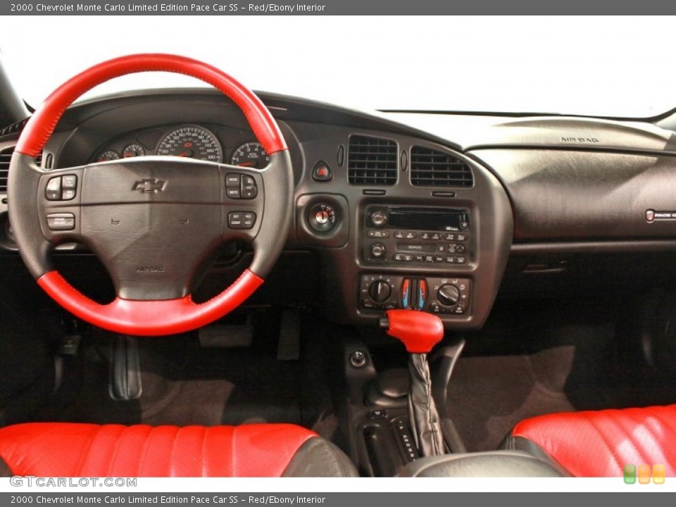 Red/Ebony Interior Dashboard for the 2000 Chevrolet Monte Carlo Limited Edition Pace Car SS #68952420
