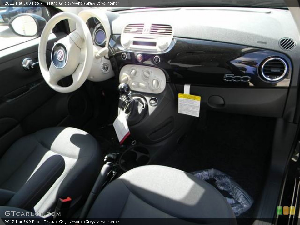 Tessuto Grigio/Avorio (Grey/Ivory) Interior Dashboard for the 2012 Fiat 500 Pop #68958989