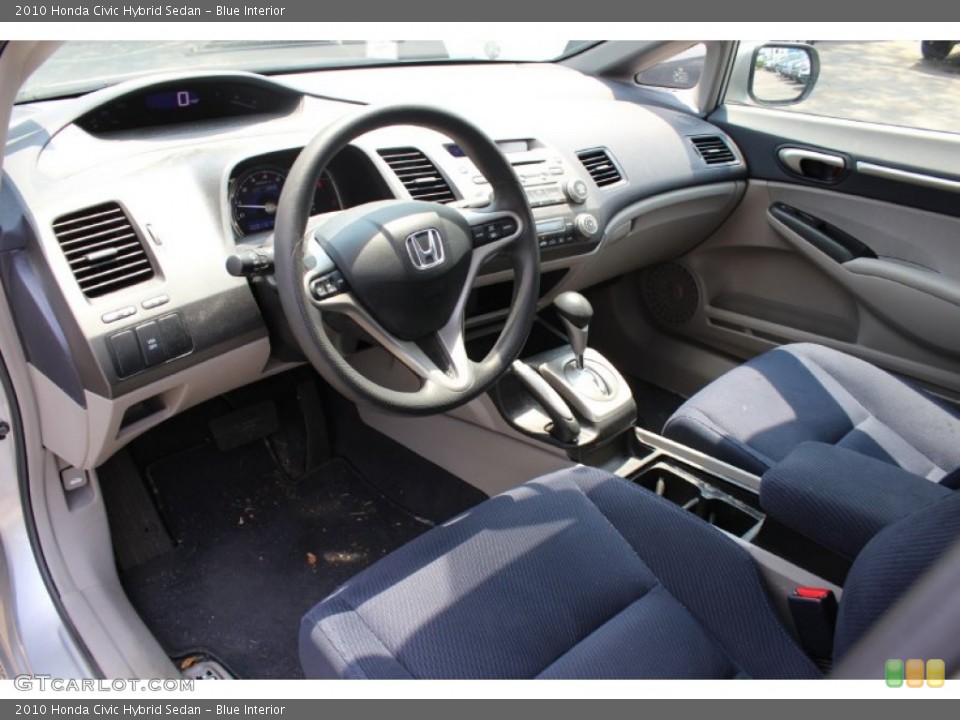 Blue Interior Prime Interior for the 2010 Honda Civic Hybrid Sedan #68959181