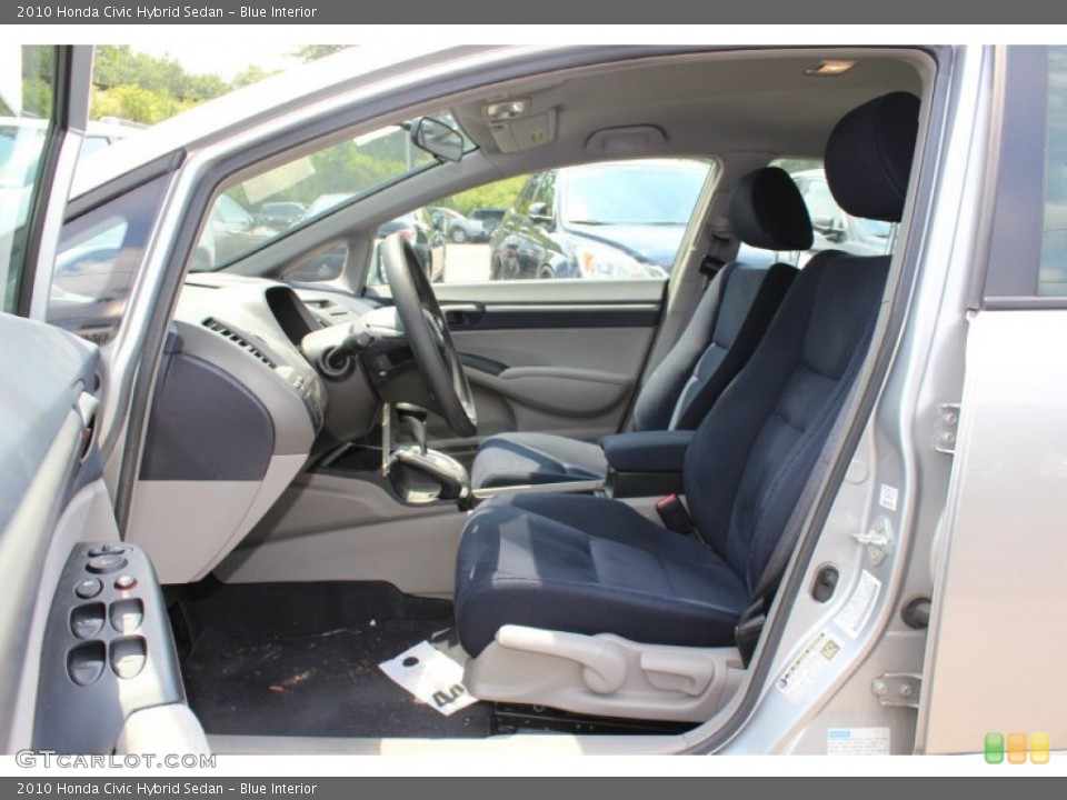 Blue Interior Front Seat for the 2010 Honda Civic Hybrid Sedan #68959190