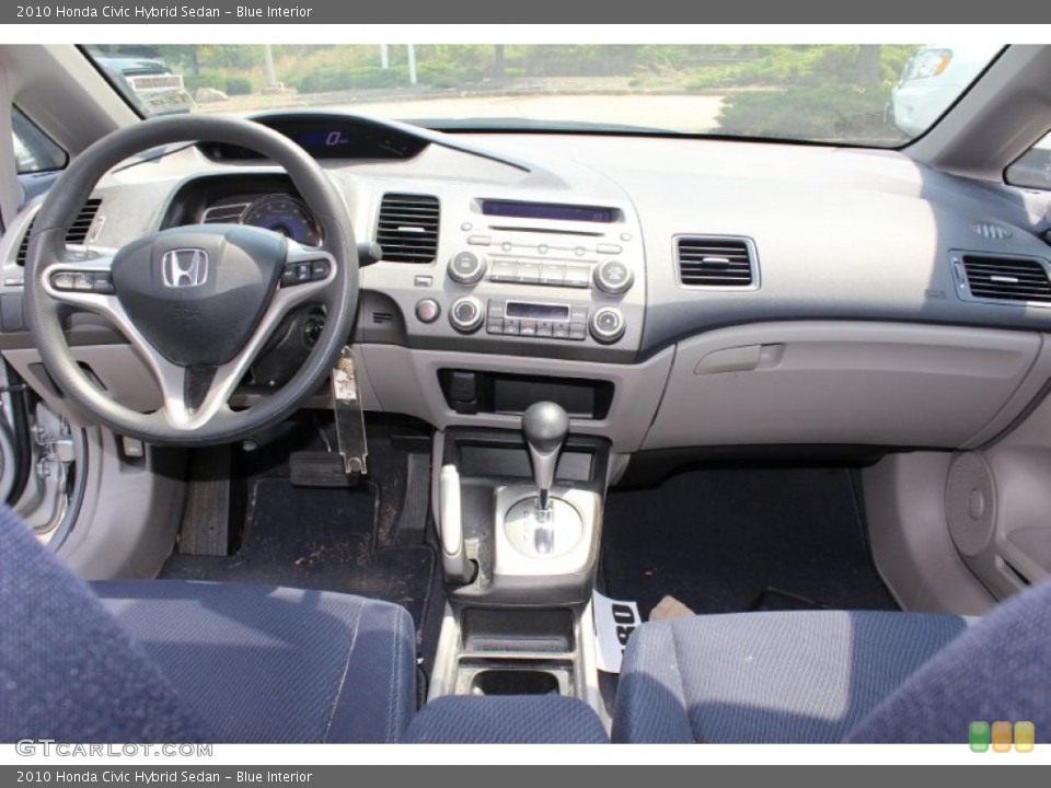 Blue Interior Dashboard for the 2010 Honda Civic Hybrid Sedan #68959199