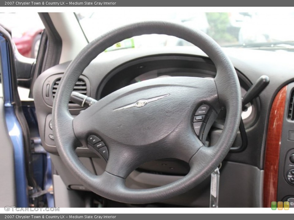 Medium Slate Gray Interior Steering Wheel for the 2007 Chrysler Town & Country LX #68960720