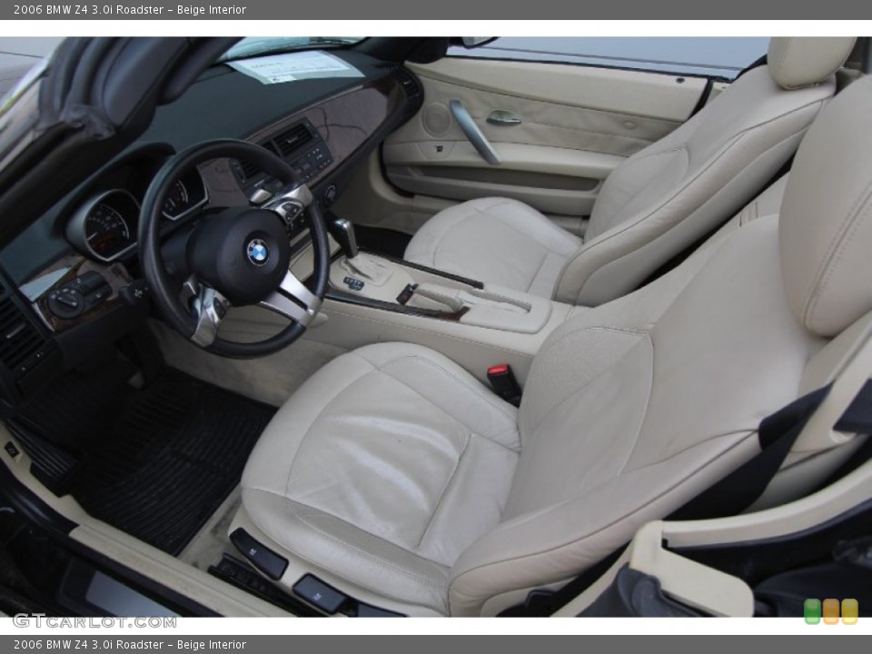 Beige Interior Front Seat for the 2006 BMW Z4 3.0i Roadster #68961209