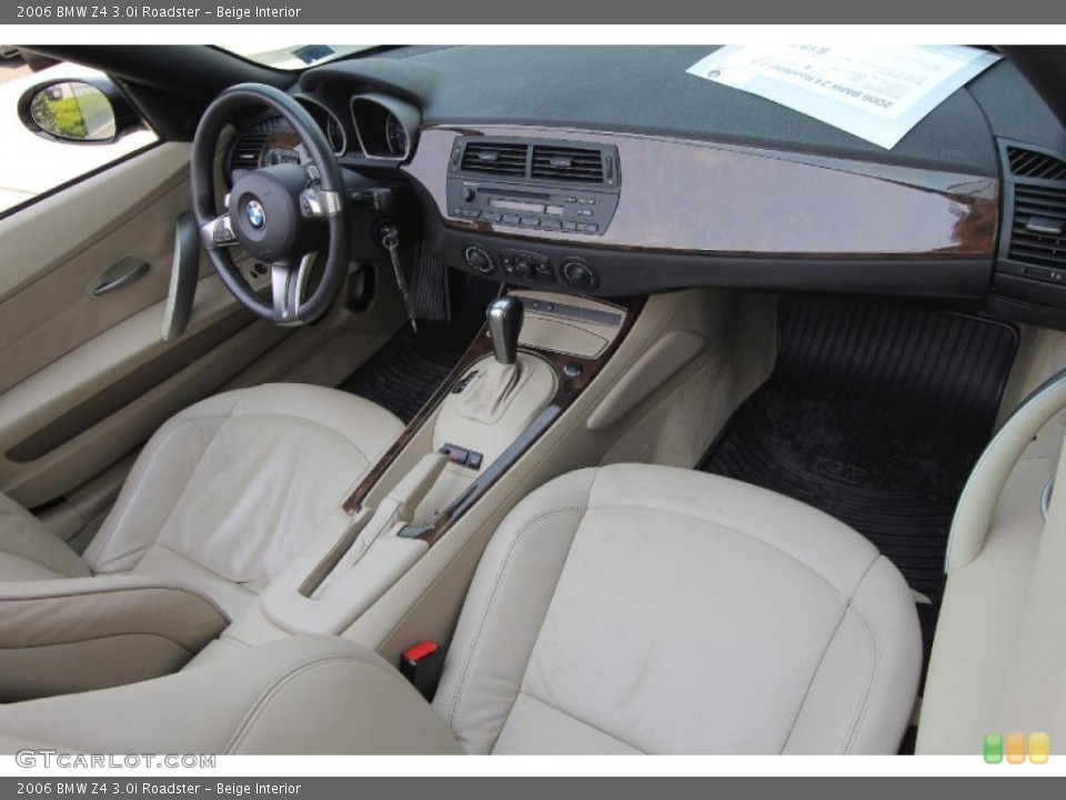 Beige Interior Dashboard for the 2006 BMW Z4 3.0i Roadster #68961227