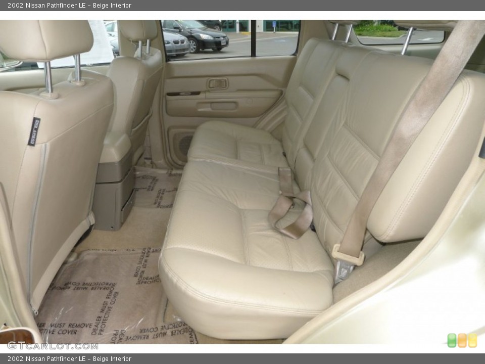 Beige Interior Rear Seat for the 2002 Nissan Pathfinder LE #68961872