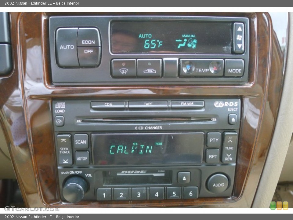 Beige Interior Controls for the 2002 Nissan Pathfinder LE #68961899