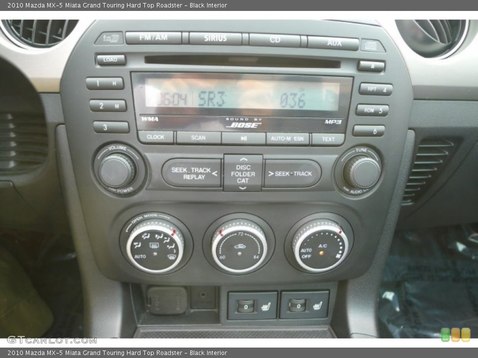 Black Interior Controls for the 2010 Mazda MX-5 Miata Grand Touring Hard Top Roadster #68962286