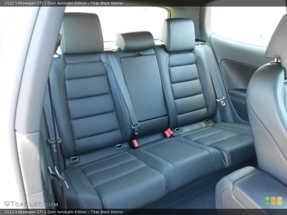 Titan Black Interior Rear Seat for the 2012 Volkswagen GTI 2 Door Autobahn Edition #68966580