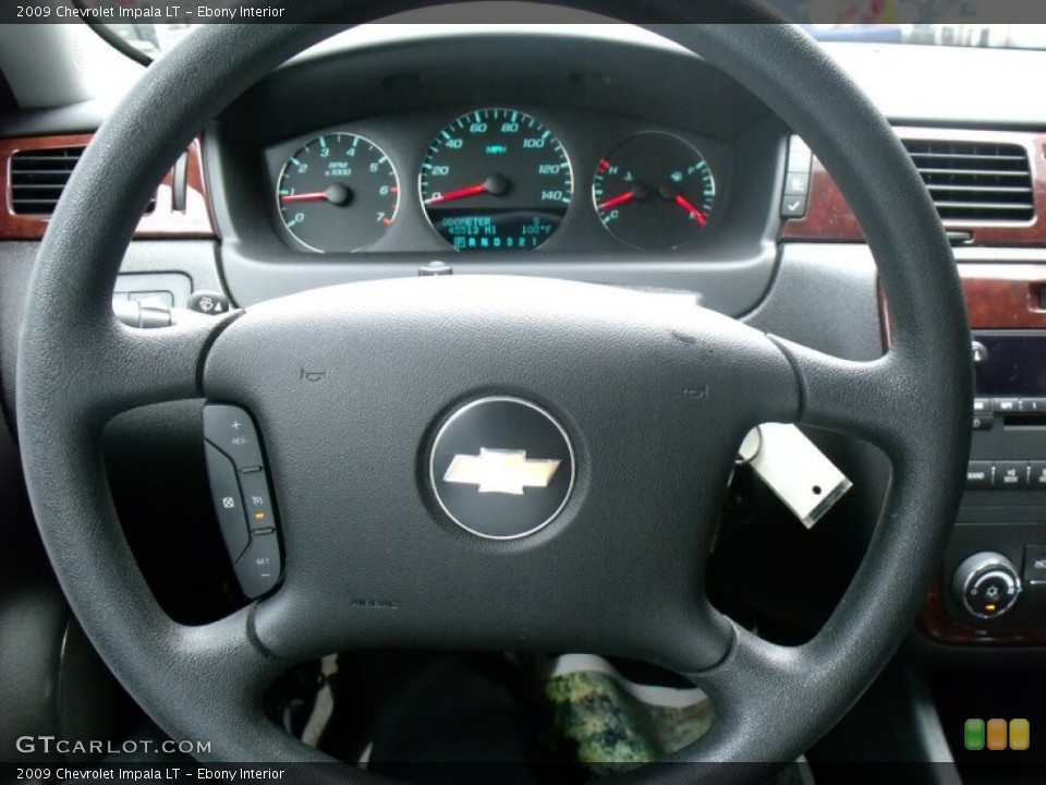 Ebony Interior Steering Wheel for the 2009 Chevrolet Impala LT #68967902