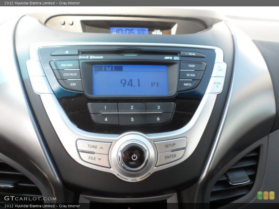 Gray Interior Controls for the 2012 Hyundai Elantra Limited #68968583