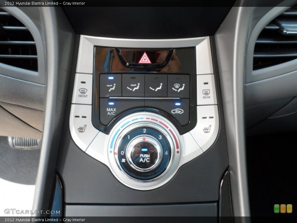 Gray Interior Controls for the 2012 Hyundai Elantra Limited #68968592