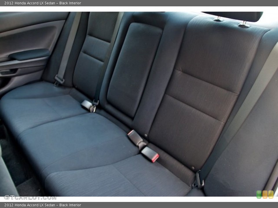 Black Interior Rear Seat for the 2012 Honda Accord LX Sedan #68973824