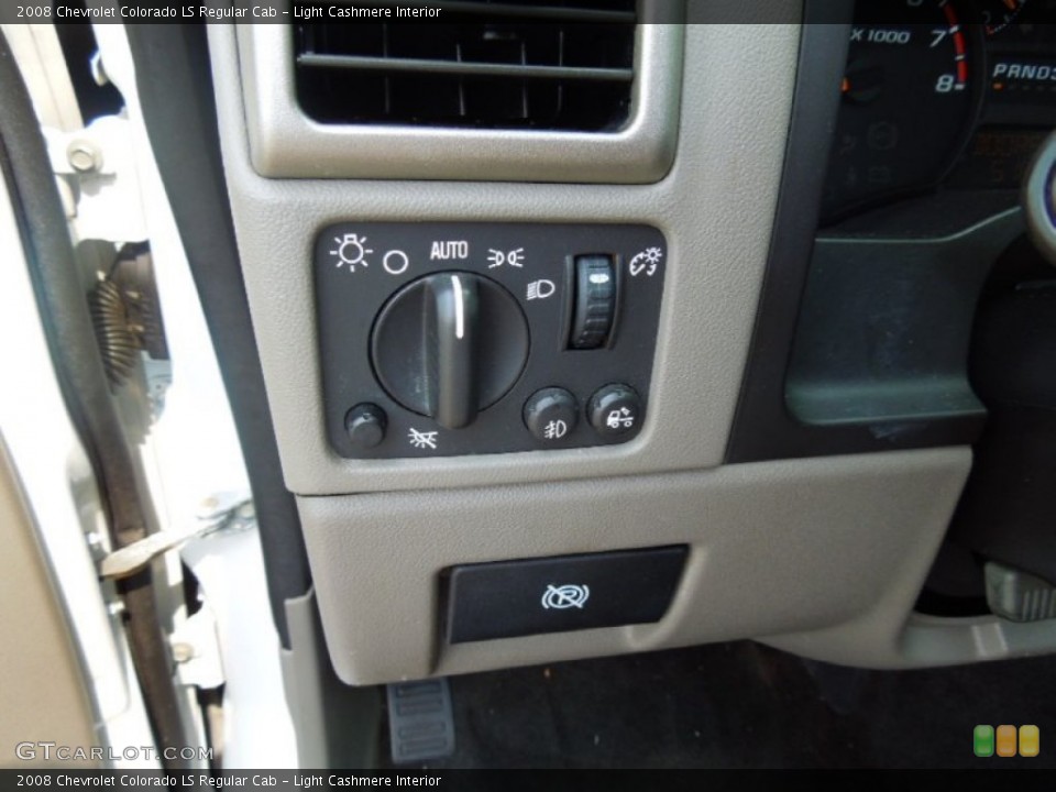 Light Cashmere Interior Controls for the 2008 Chevrolet Colorado LS Regular Cab #68974469