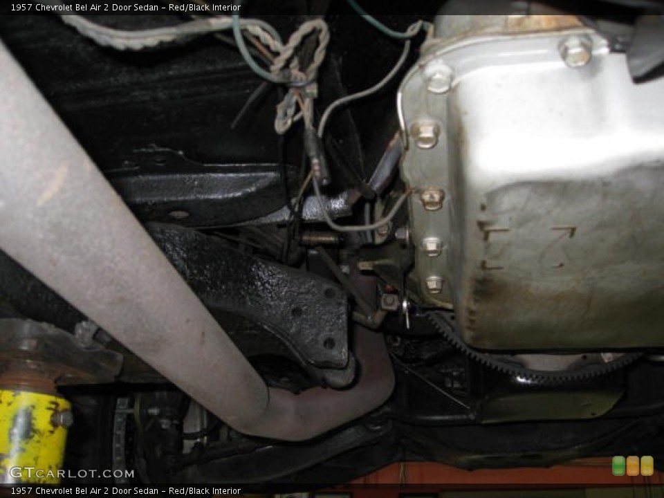 Red/Black Interior Transmission for the 1957 Chevrolet Bel Air 2 Door Sedan #68975618