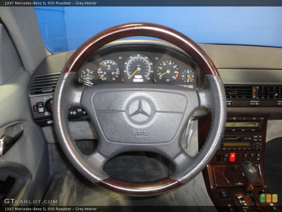 Grey Interior Steering Wheel for the 1997 Mercedes-Benz SL 600 Roadster #68976371