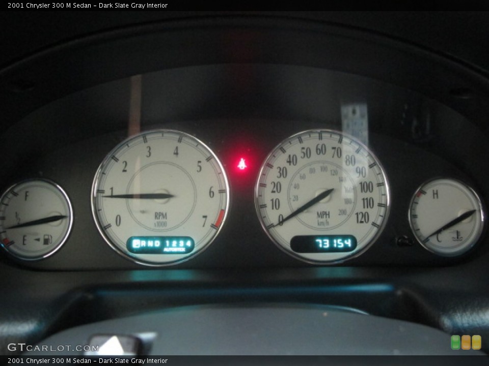 Dark Slate Gray Interior Gauges for the 2001 Chrysler 300 M Sedan #68976732