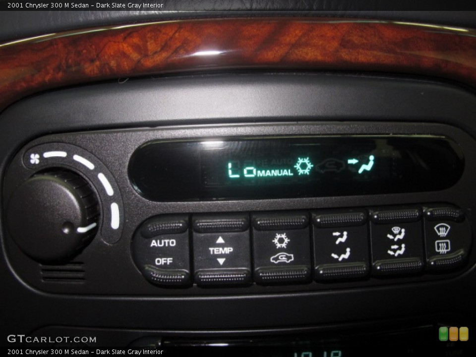 Dark Slate Gray Interior Controls for the 2001 Chrysler 300 M Sedan #68976758