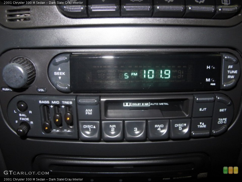 Dark Slate Gray Interior Audio System for the 2001 Chrysler 300 M Sedan #68976767