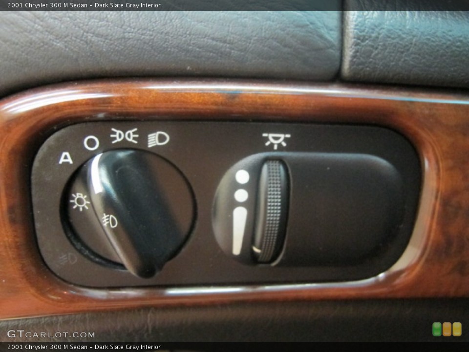 Dark Slate Gray Interior Controls for the 2001 Chrysler 300 M Sedan #68976827