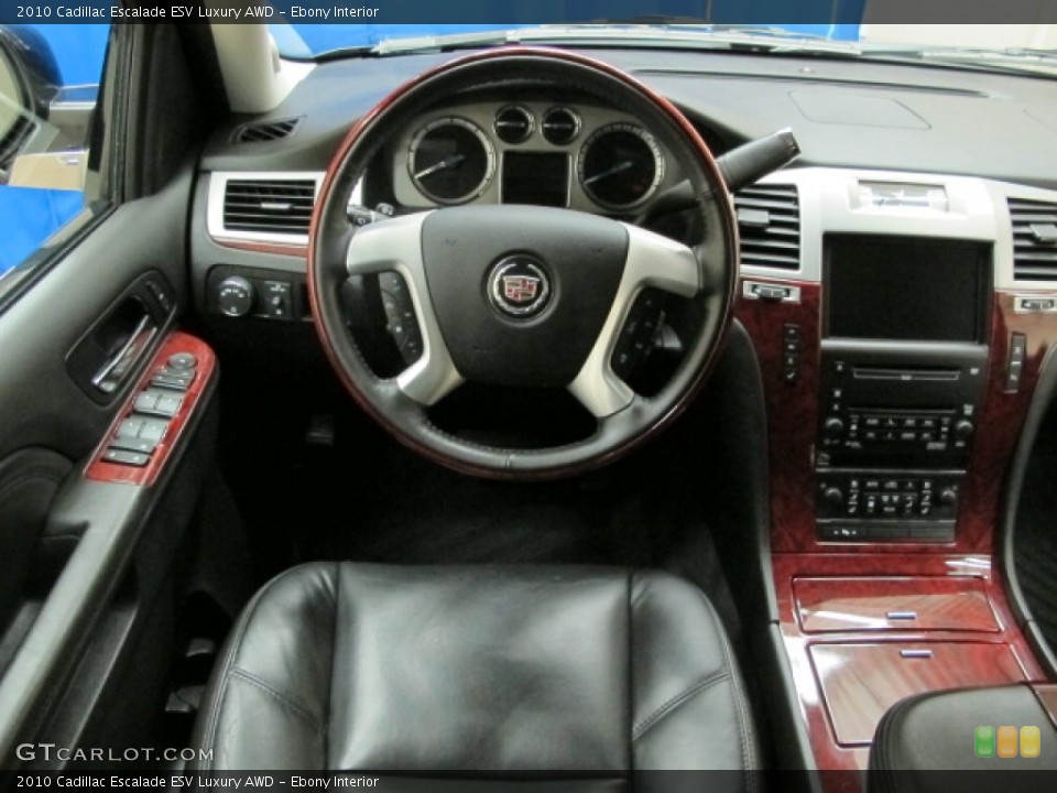 Ebony Interior Dashboard for the 2010 Cadillac Escalade ESV Luxury AWD #68977067