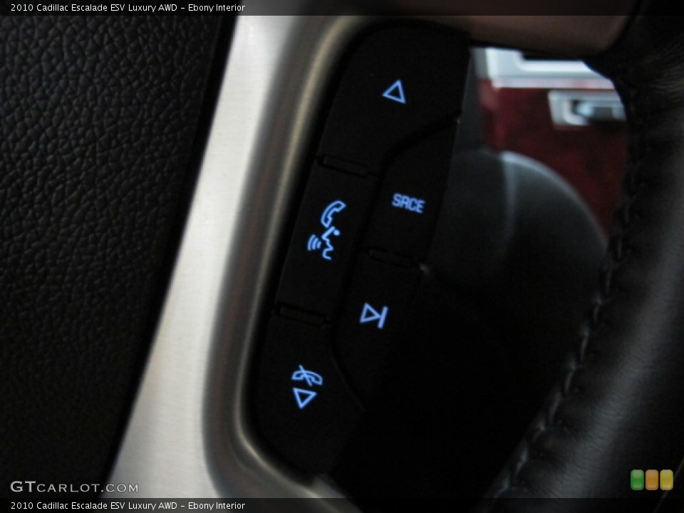 Ebony Interior Controls for the 2010 Cadillac Escalade ESV Luxury AWD #68977229
