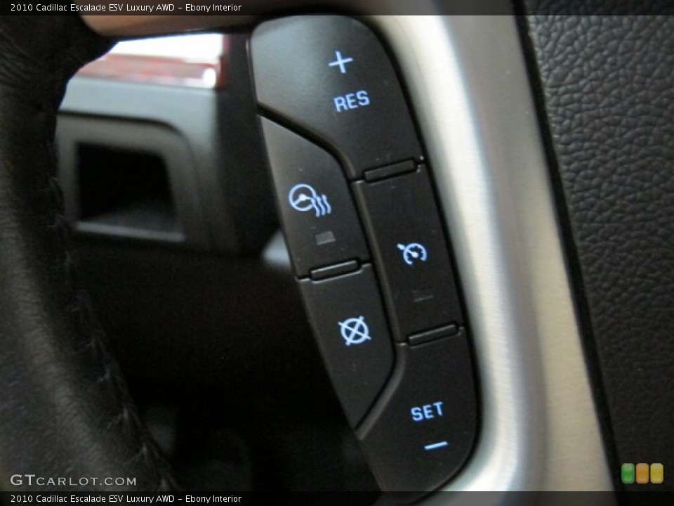 Ebony Interior Controls for the 2010 Cadillac Escalade ESV Luxury AWD #68977238