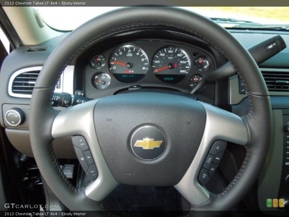 Ebony Interior Steering Wheel for the 2013 Chevrolet Tahoe LT 4x4 #68979413