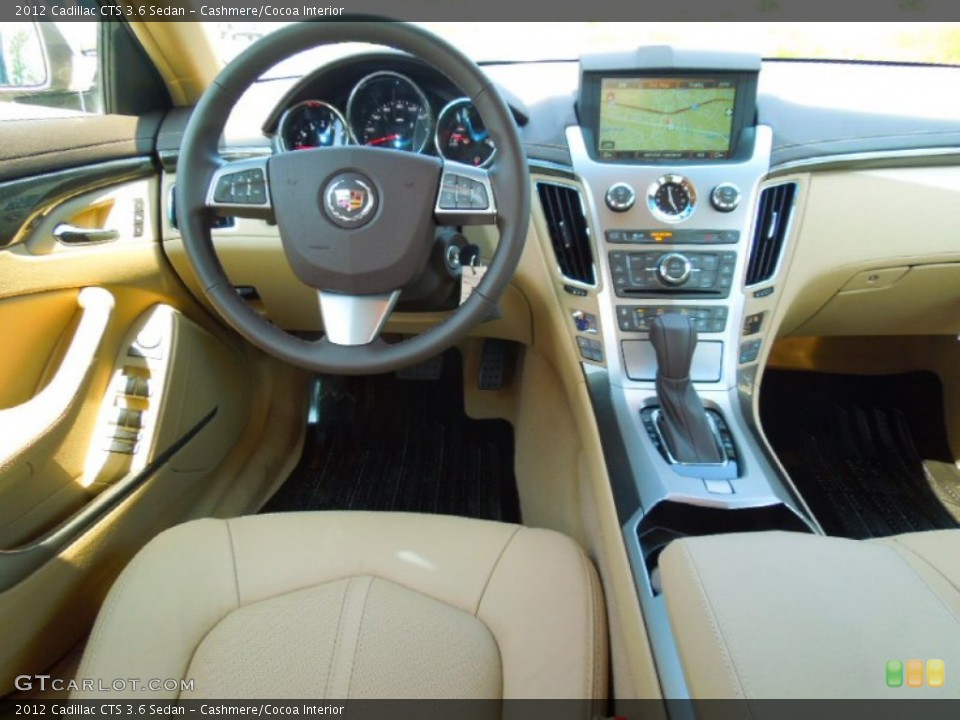 Cashmere/Cocoa Interior Dashboard for the 2012 Cadillac CTS 3.6 Sedan #68979704