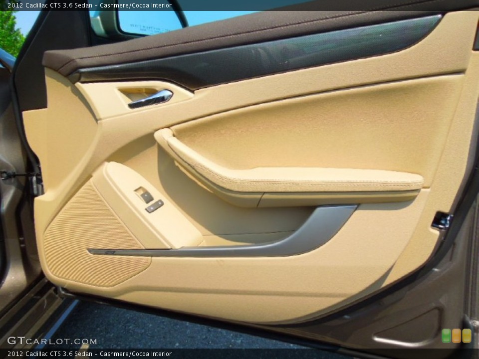 Cashmere/Cocoa Interior Door Panel for the 2012 Cadillac CTS 3.6 Sedan #68979758