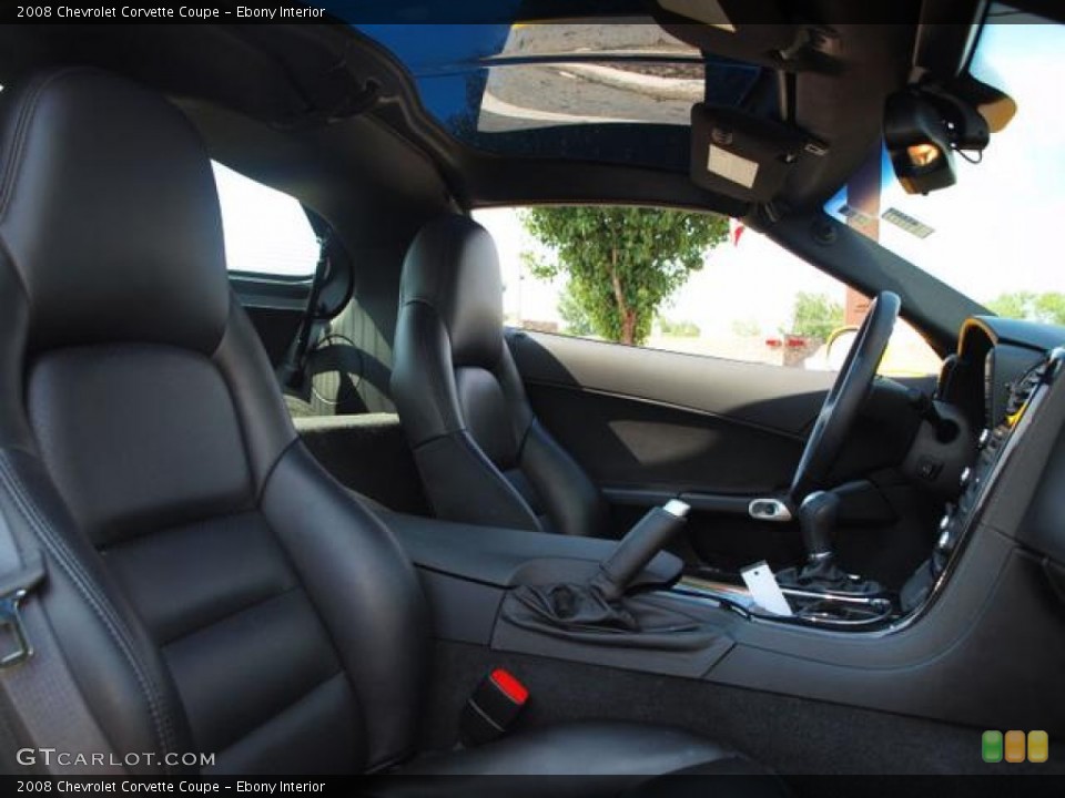 Ebony Interior Photo for the 2008 Chevrolet Corvette Coupe #68985287