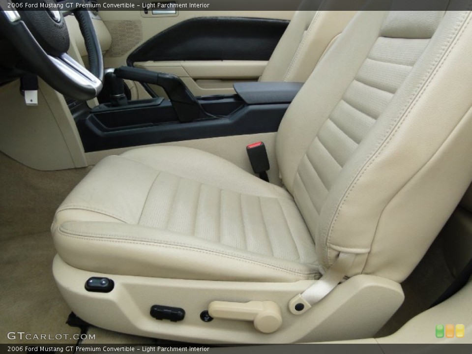 Light Parchment Interior Front Seat for the 2006 Ford Mustang GT Premium Convertible #68985968