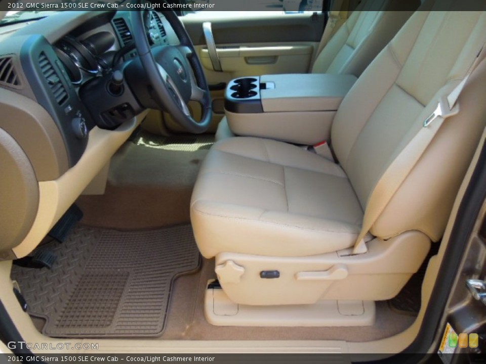 Cocoa/Light Cashmere Interior Photo for the 2012 GMC Sierra 1500 SLE Crew Cab #68988571