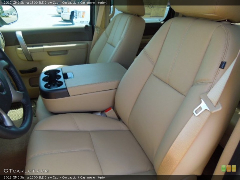 Cocoa/Light Cashmere Interior Front Seat for the 2012 GMC Sierra 1500 SLE Crew Cab #68988582