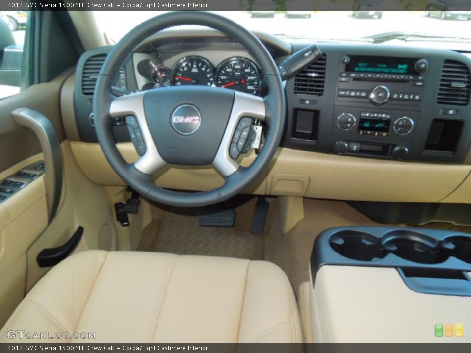 Cocoa/Light Cashmere Interior Dashboard for the 2012 GMC Sierra 1500 SLE Crew Cab #68988661