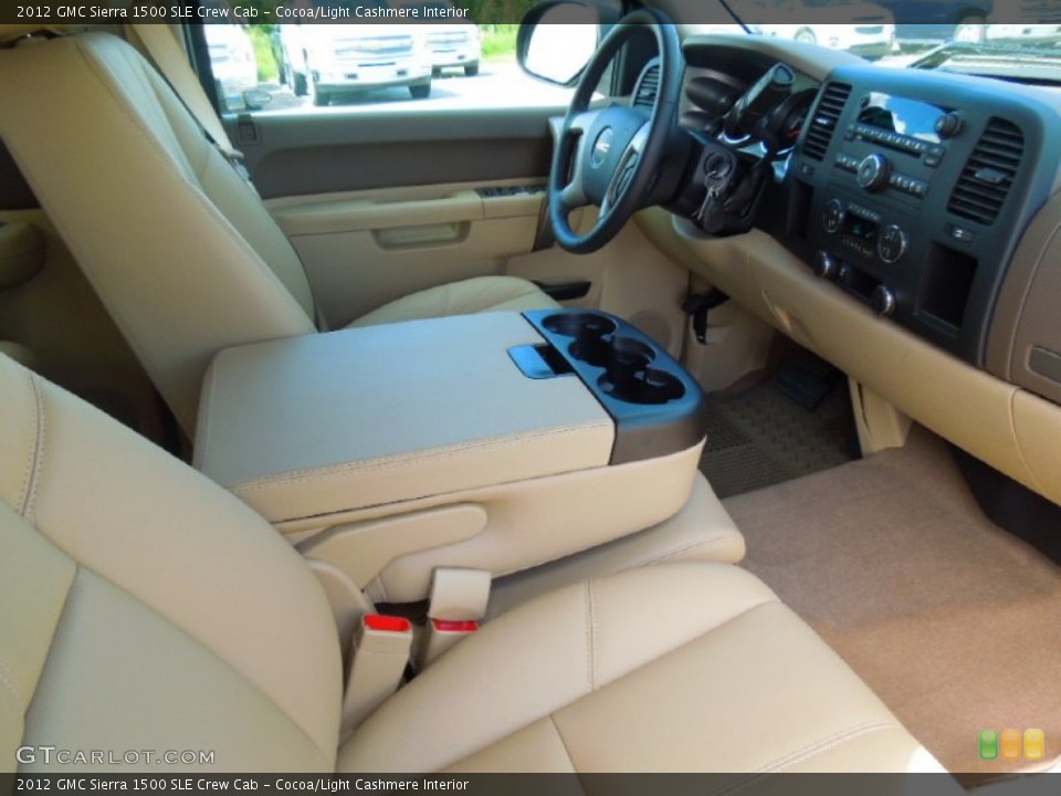 Cocoa/Light Cashmere Interior Photo for the 2012 GMC Sierra 1500 SLE Crew Cab #68988736