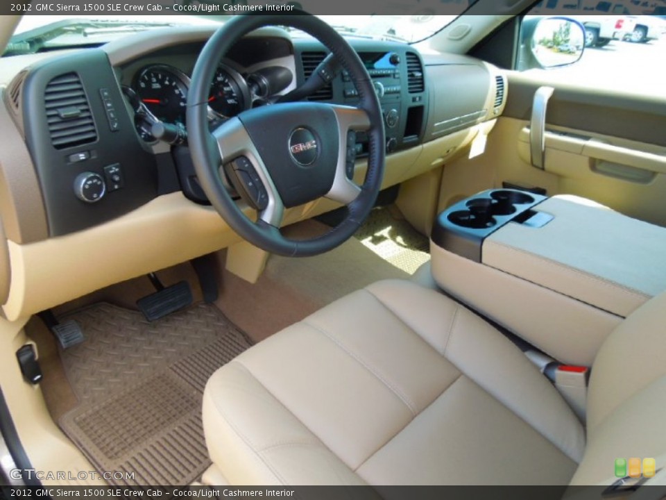 Cocoa/Light Cashmere 2012 GMC Sierra 1500 Interiors