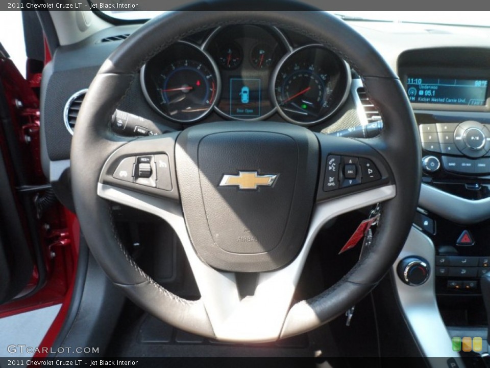 Jet Black Interior Steering Wheel for the 2011 Chevrolet Cruze LT #68988789