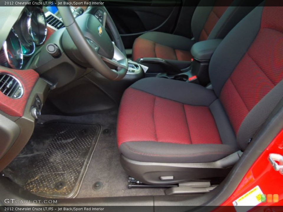 Jet Black/Sport Red Interior Photo for the 2012 Chevrolet Cruze LT/RS #68989312